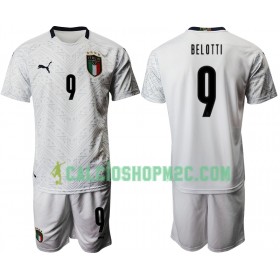 Italia Andrea Belotti 9 Bambino Maglia Trasferta Euro 2020 Manica Corta (+ Pantaloncini)